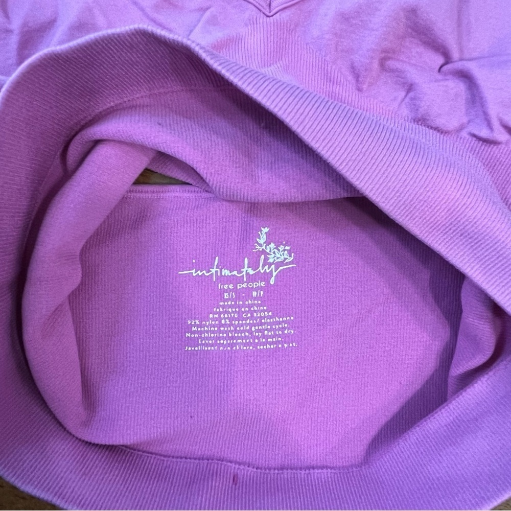 Intimately Free People pink ribbed bralette size xs/s - Picture 6 of 6